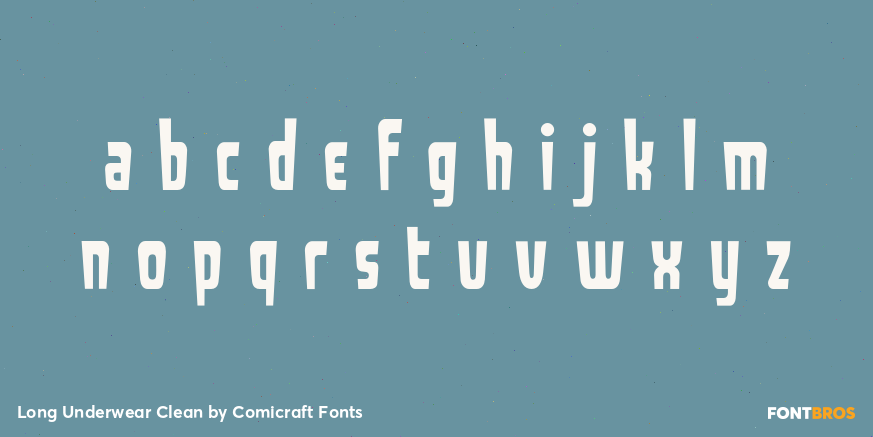 Long Underwear Clean Font Poster #1