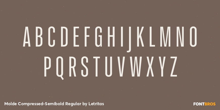 Molde Compressed-Semibold Regular Font Poster #2