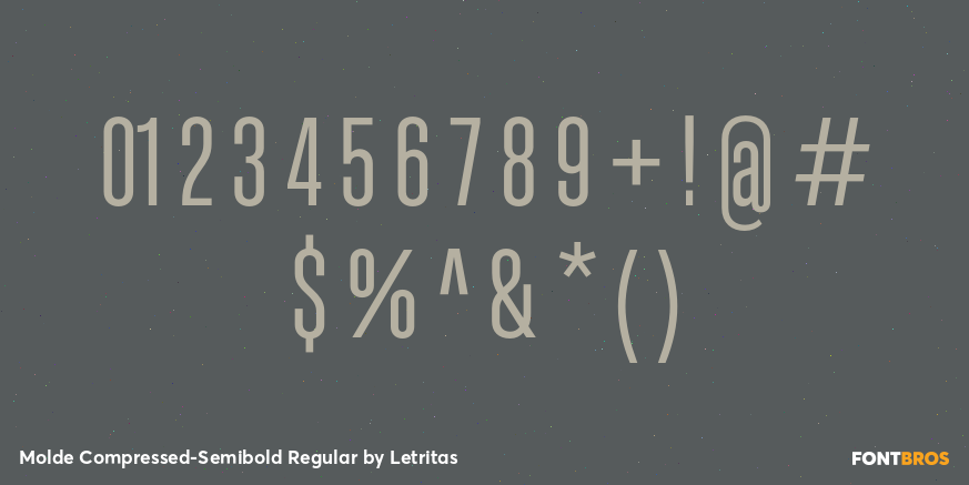 Molde Compressed-Semibold Regular Font Poster #4