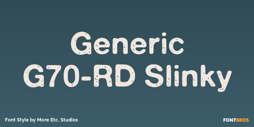 Generic G70-RD Slinky Poster