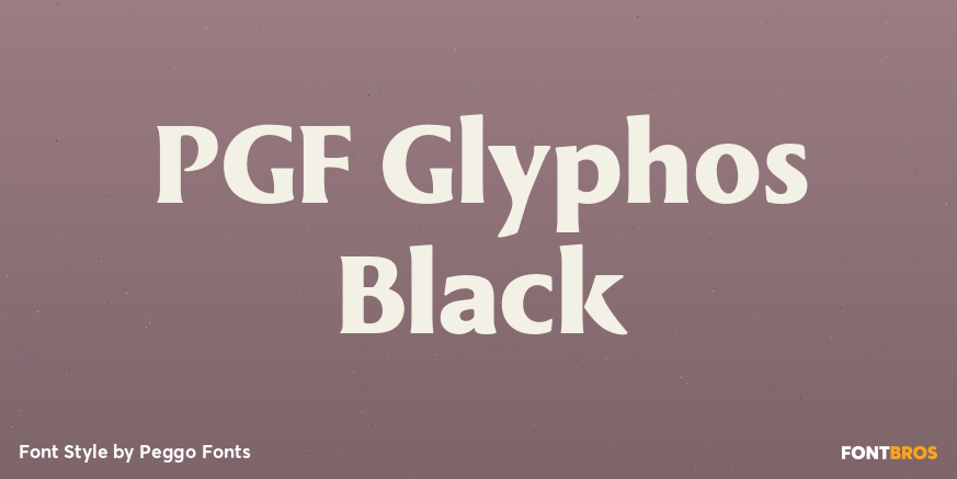 PGF Glyphos Black Poster