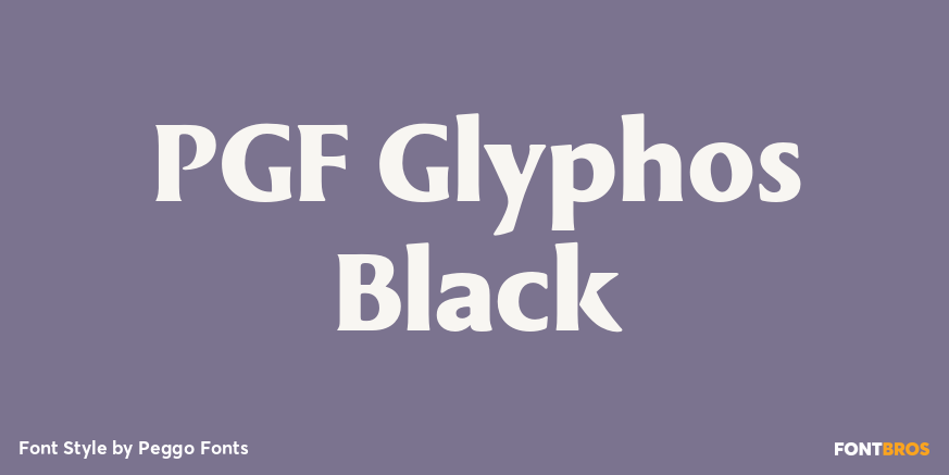 PGF Glyphos Black Poster