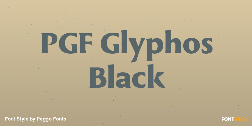 PGF Glyphos Black Poster