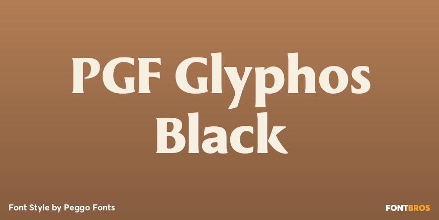 PGF Glyphos Black Poster