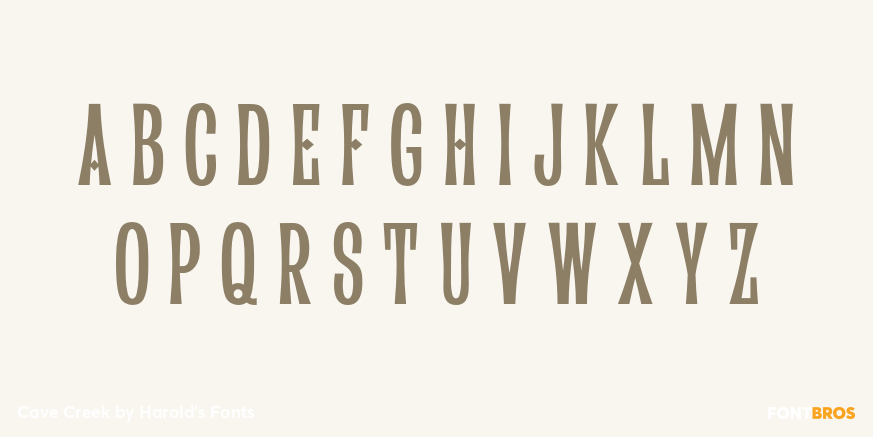 Cave Creek Font Poster #3