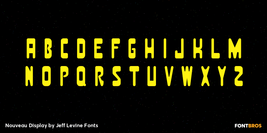 Nouveau Display Font Poster #3