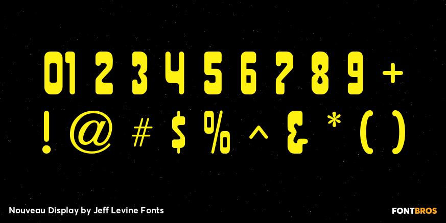 Nouveau Display Font Poster #4