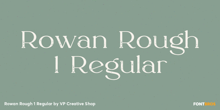 Rowan Rough 1 Regular Font Poster #1