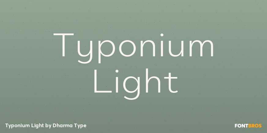 Typonium Light Poster