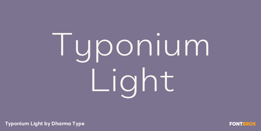 Typonium Light Poster