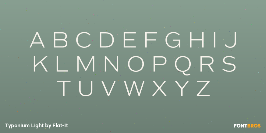 Typonium Light Font Poster #2