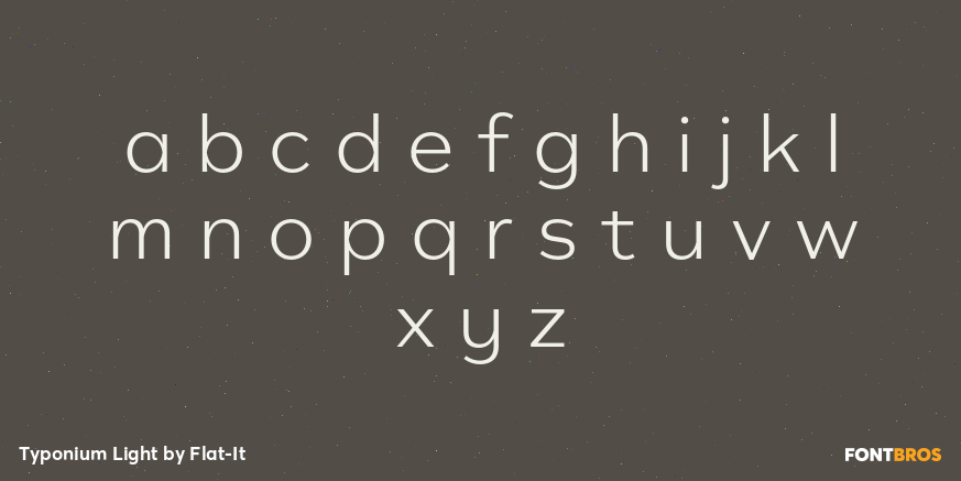 Typonium Light Font Poster #3