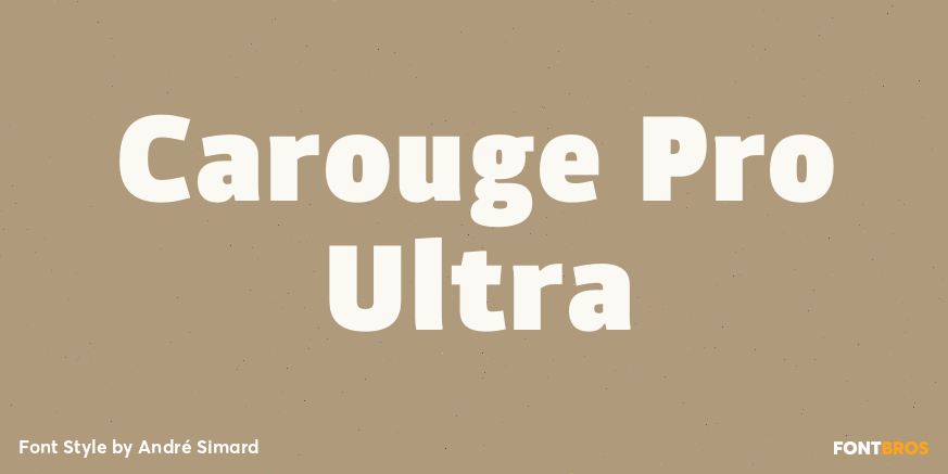 Carouge Pro Ultra Font Poster #1