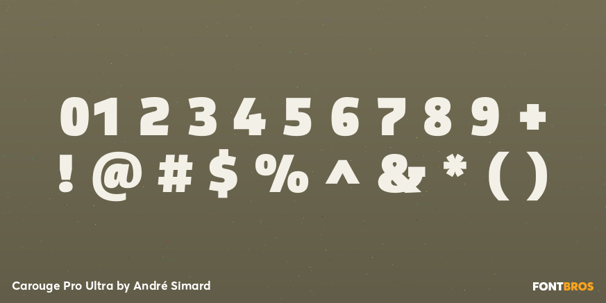 Carouge Pro Ultra Font Poster #1