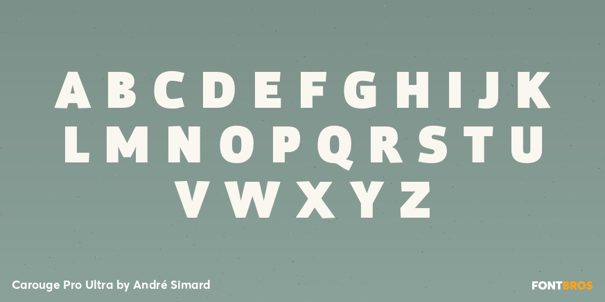 Carouge Pro Ultra Font Poster #1