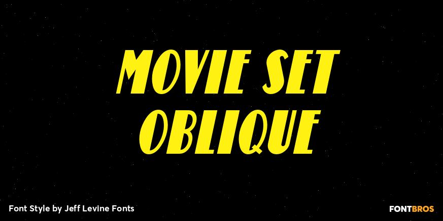 Movie Set Oblique Poster