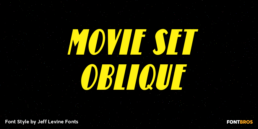 Movie Set Oblique Poster