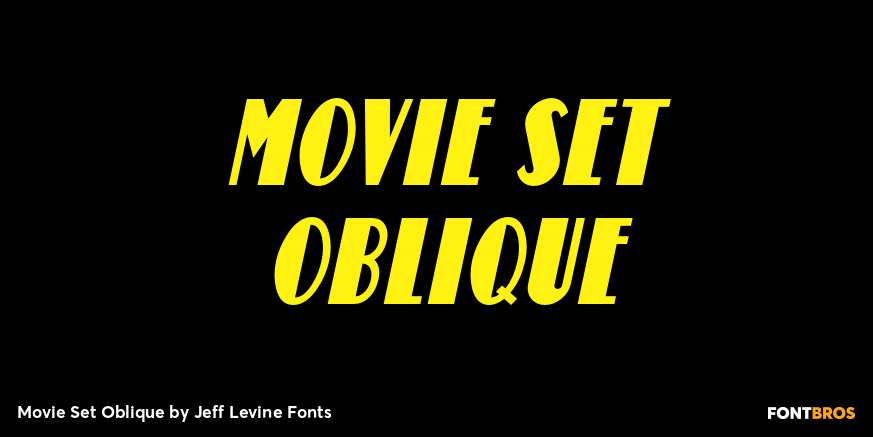 Movie Set Oblique Poster