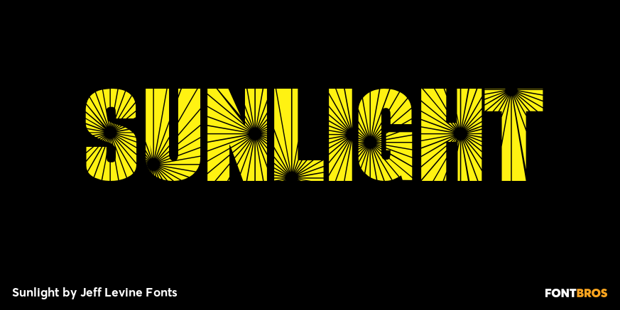 Sunlight Font Poster #1