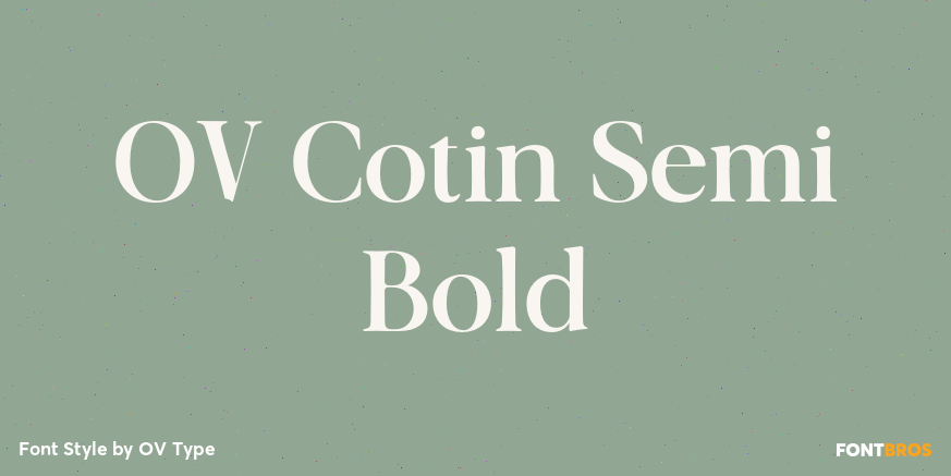 OV Cotin Semi Bold Poster