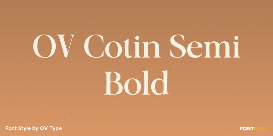 OV Cotin Semi Bold Poster