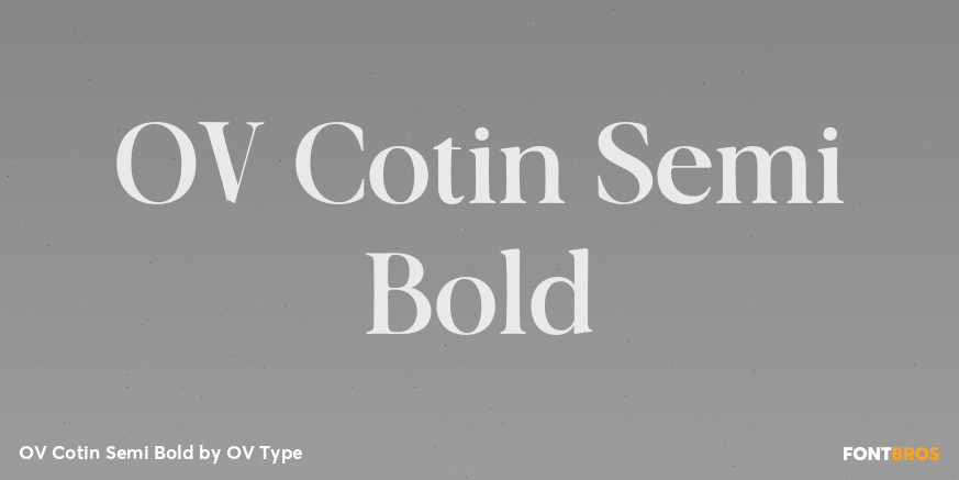 OV Cotin Semi Bold Poster