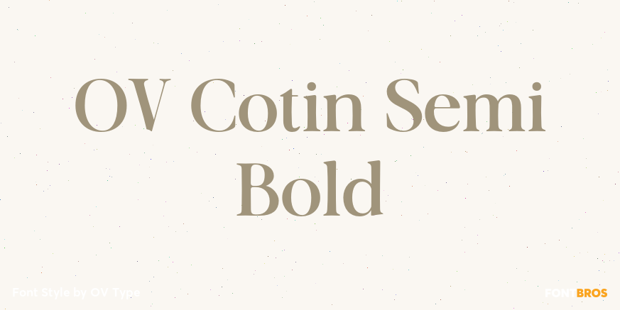 OV Cotin Semi Bold Poster