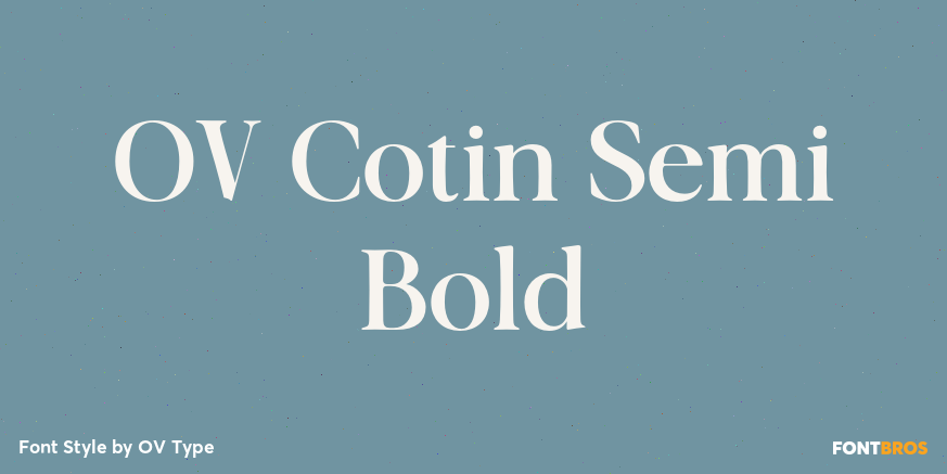 OV Cotin Semi Bold Poster