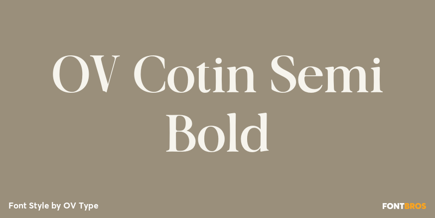 OV Cotin Semi Bold Poster