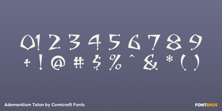 Adamantium Talon Font Poster #4