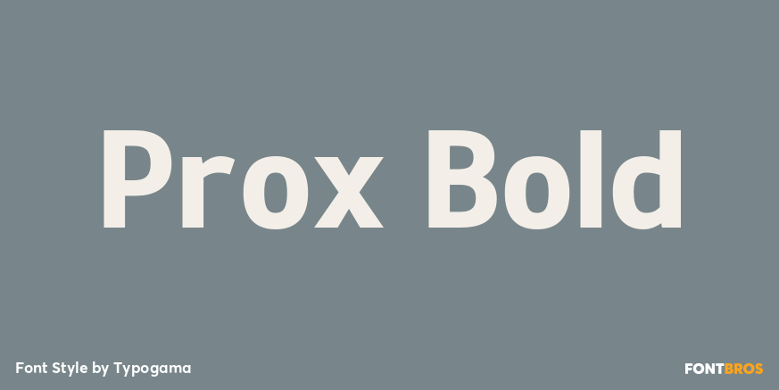 Prox Bold Font Poster #1