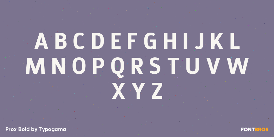 Prox Bold Font Poster #2