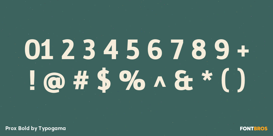 Prox Bold Font Poster #4