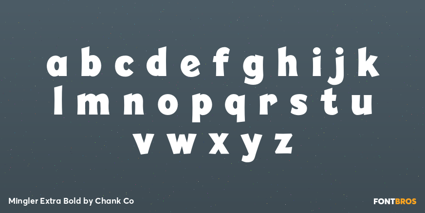 Mingler Extra Bold Font Poster #3