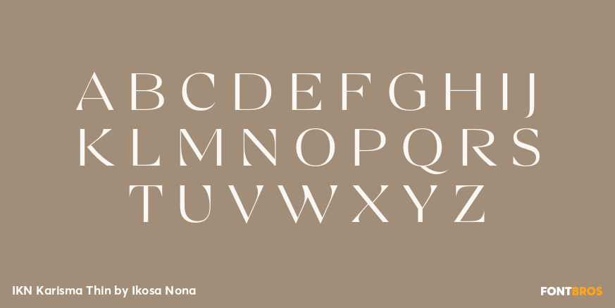 IKN Karisma Thin Font Poster #2