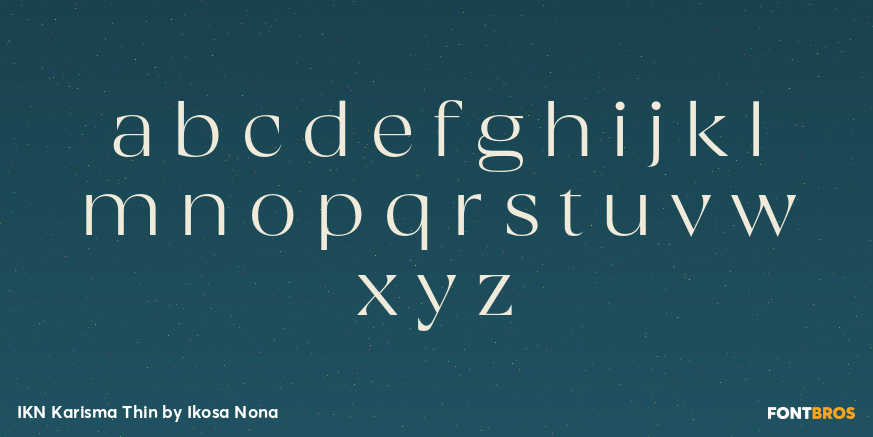 IKN Karisma Thin Font Poster #3