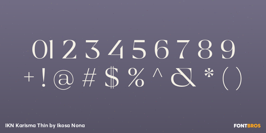 IKN Karisma Thin Font Poster #4
