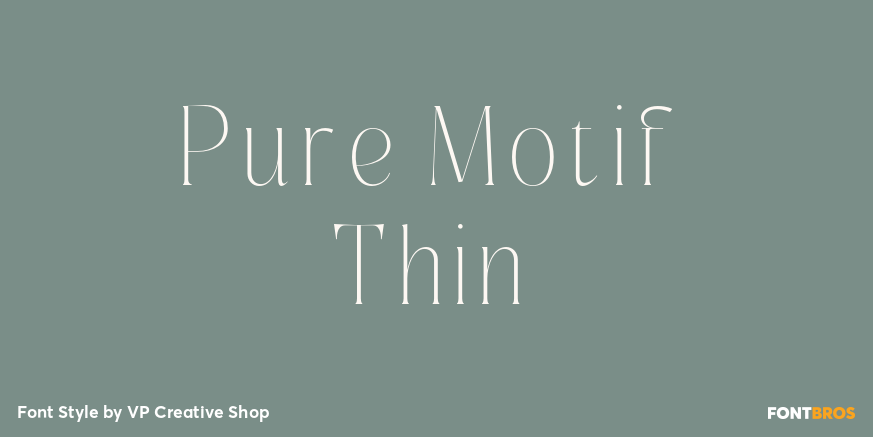 Pure Motif Thin Poster