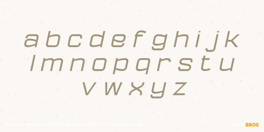 Ethere S Medium Ultra Expanded It Font Poster #3