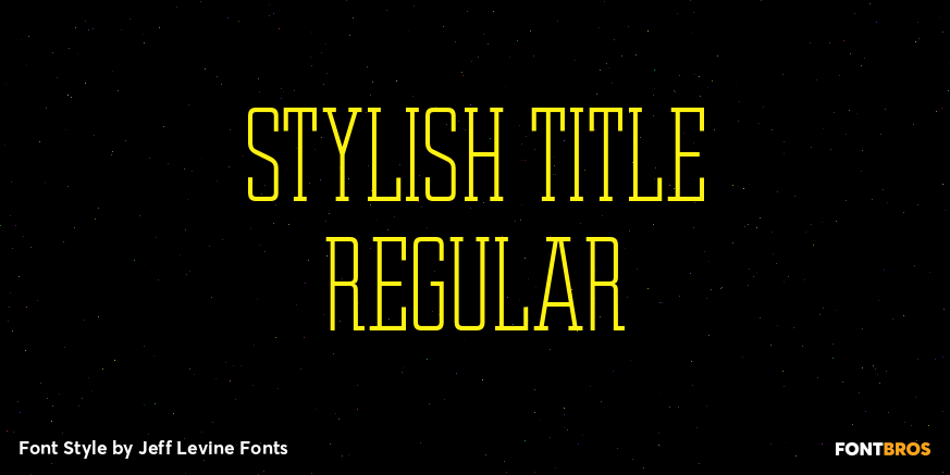 Stylish Title Regular Poster