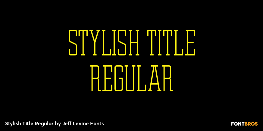 Stylish Title Regular Poster