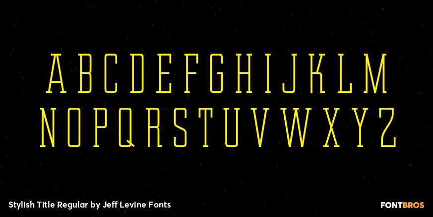 Stylish Title Regular Font Poster #3