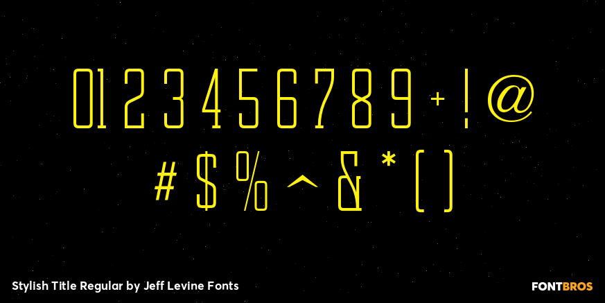 Stylish Title Regular Font Poster #4