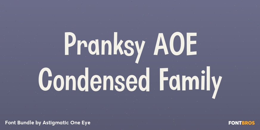 Pranksy AOE Condensed Family Poster