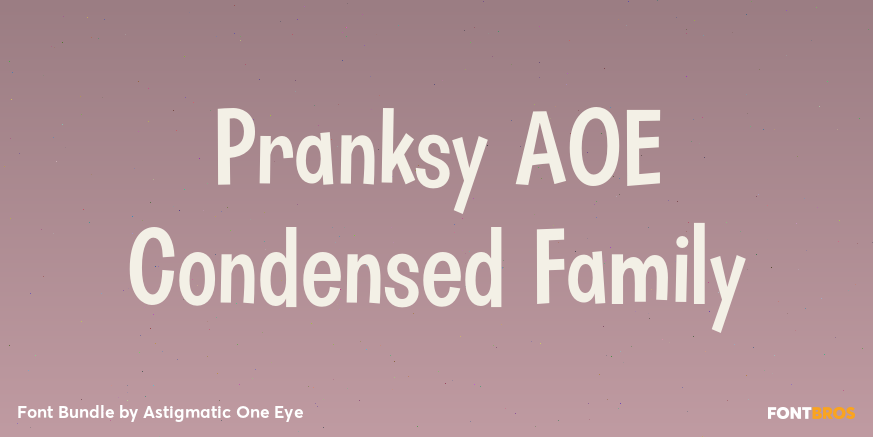 Pranksy AOE Condensed Family Poster
