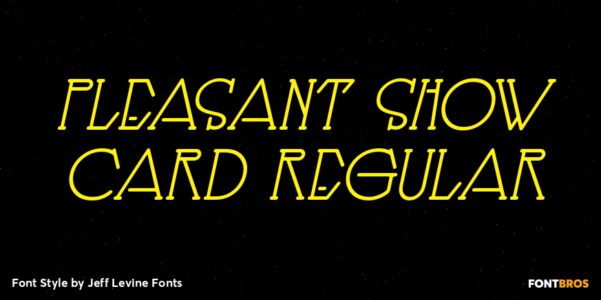 Pleasant Show Card Regular Poster