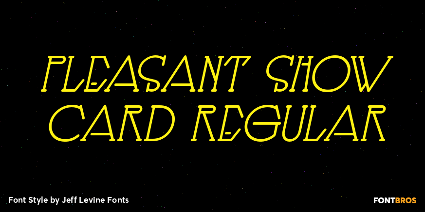 Pleasant Show Card Regular Poster