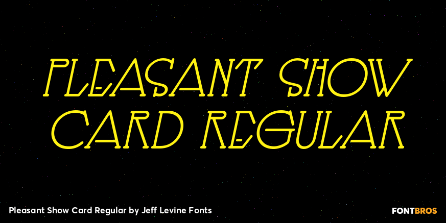 Pleasant Show Card Regular Poster