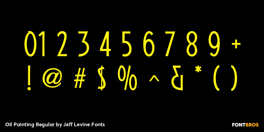 Oil Painting Regular Font Poster #4