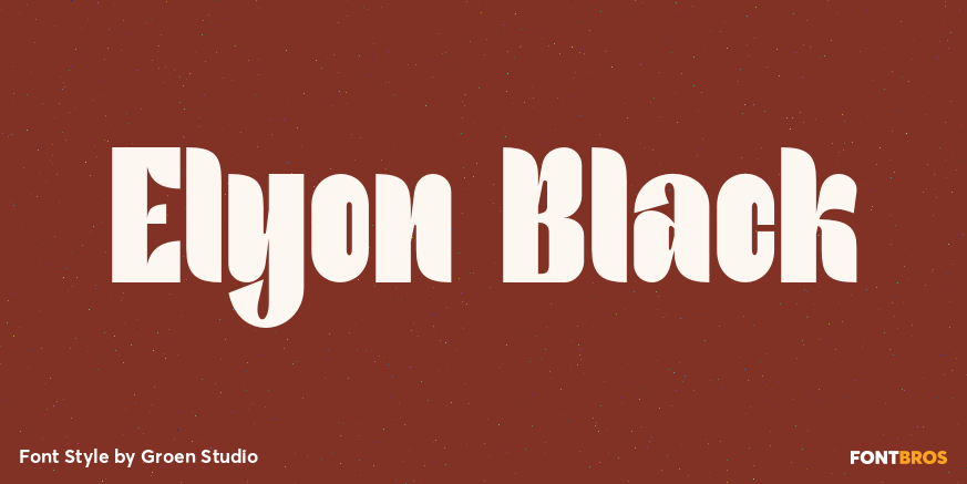 Elyon Black Font Poster #1